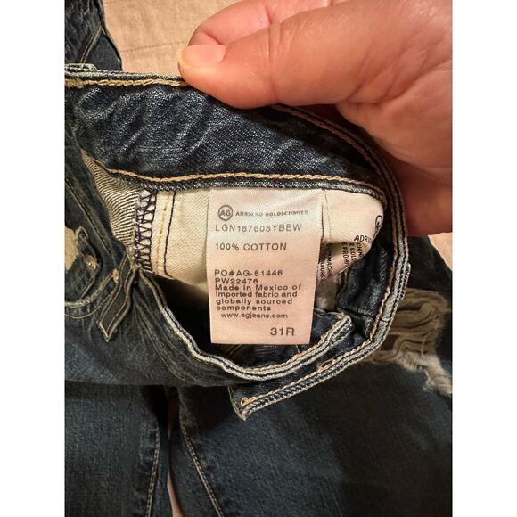 AG Womens Phoebe Vintage Distressed High-Waisted Cotton Tapered Leg Jean Size 31 - Picture 5 of 8